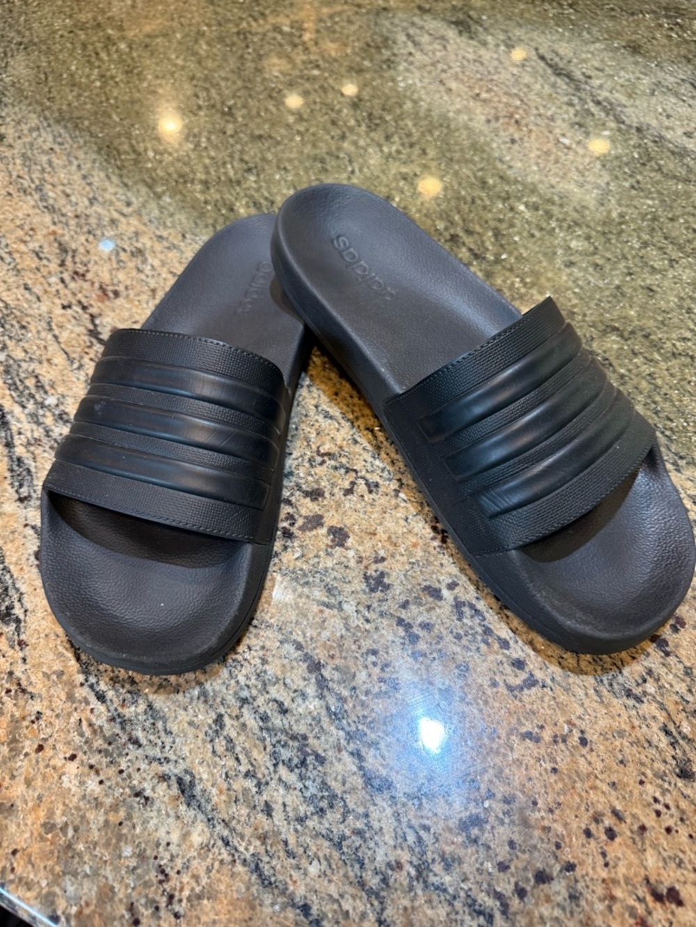 Adidas Cloudfoam Slides Men’s 12 Black